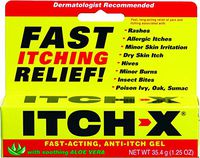 Itch-X Fast-Acting Anti-Itch Gel, 1.25-Ounce Tube (Pack of 4)