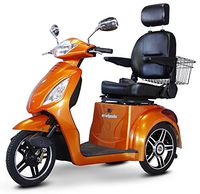 3-Wheel Scooter with Electromagnetic Brakes in Orange