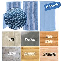 RUILLSEN Microfiber Mop Pads Washable, Kitchen Supplies Flat Spray Cleaning Mop Replacement Heads for Wet/Dry Pads Refills 6 Pack Patrick Good Helper