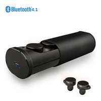 AW-SJ Wireless Bluetooth Earbuds Sports Headphone with Charging Box Noise Cancelling Stereo Headset for iPhone X 8 7 6 Plus Samsung Galaxy S7 and Android,Black