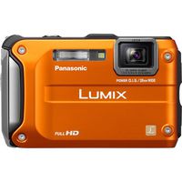 Panasonic Lumix DMC-TS3 12.1 MP Rugged/Waterproof Digital Camera with 4.6x Wide Angle Optical Image Stabilized Zoom and 2.7-Inch LCD (Orange)