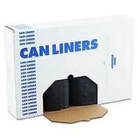 Boardwalk Black 56gal 43 x 47 SH-Grade Can Liners (4 Rolls of 25 Liners)