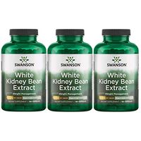 Swanson White Kidney Bean Extract 500 mg 180 Caps 3 Pack