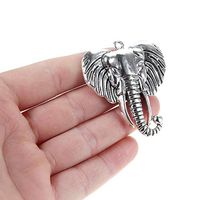 5pcs Elephant Charm Pendant Vintage Silver Beads Fit DIY Jewelry Finding Craft Prom Bright Cute Simple Cheap Elegant Women Fashionable Accessory Best Wonderful