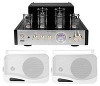 Rockville BluTube Tube Amplifier/Home Theater Bluetooth Receiver+(2) 4" Speakers