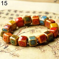 litymitzromq Bracelet Fashion Women Men Colorful Ceramic Beaded Charm Bracelet Accessory Jewelry Gift Handmade Wristband Braided Rope Cuff Bangle_15