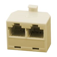 Toogoo a12092400ux0412 uxcell RJ45 2 Female to Male Network Cable Adapter