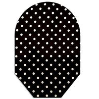 Black & White Polka Dot Pouch Cover Closed End