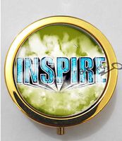 BlackKey Inspire Beautiful Inspirational Word 3-Compartment Decorative Pocket Gift Box Case Organizer for Pill, Color 2 -1690