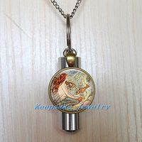 Mermaid Stainless Steel Urn | Unisex Urn | Mermaid Cremation Jewelry for Men | Mens Urn Jewelry | Urn Necklace | Ash Necklace | Urn Capsule