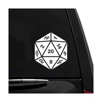 D-20 Die - Dungeons & Dragons - Games - Vinyl Vehicle Sticker