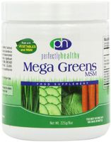 Perfectly Healthy Mega Greens Plus MSM Powder, 8 Ounce