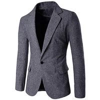 BBT-Shop Men's Jacket Suit Blazer Charm Coats Sweater Sweatshirt Outwear Blouse Bomber Overcoat Long Sleeve Autumn Winter Coat Tailcoat Top Praty Business Suit Pant Single Row Buckle Sportswear