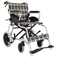 Atten Manual Wheelchair Aluminum Alloy Light Weight Cloth Chair Portable Household Folding Wheelchair for Elderly Disabled