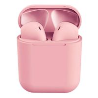 Sweepingy Macaron Colorful Wireless Headphones Delicate Frosted HiFi Sports Headphones Cherry Pink