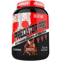 Killer Labz Predator Pro Weight Gainer Protein Powder, Premium Whey Protein Isolate and Concentrate Blend for Mass Gains, Brownie Bites, 2 Pounds, 25 Servings
