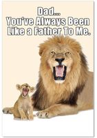 9857 'Like a Father' - Funny Father's Day Greeting Card with 5" x 7" Envelope by NobleWorks
