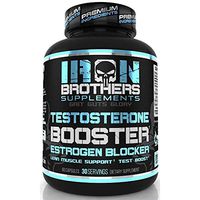 Testosterone Booster for Men with Estrogen Blocker - Anti Estrogen Dietary Supplements - Indole - 3 - Carbibole & Tribulus Terresttris - Pack of 60 caps - Boost Muscle Growth & Fat Loss (1 Bottle)
