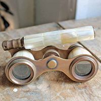 Brass Binocular Mother of Pearl - Antique Opera Binocular by NauticalMart