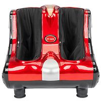 IdealBuy Smart Kneading Rolling Vibration Shiatsu Foot Calf Leg Massager 110V US Plug Red