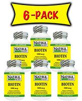 NAT-RUL BIOTIN 5000mcg 100 Capsules (6 Pack)