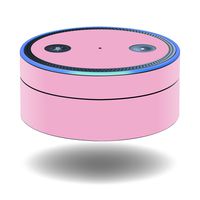 MightySkins Skin Compatible with Amazon Echo Dot - Solid Pink | Protective, Durable, and Unique Vinyl Decal wrap Cover | Easy to Apply, Remove, and Change Styles | Made in The USA