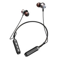 Bluetooth Earphone,[Wireless Sports Earphones Neckband Headset with Mic] Portable HD Stereo Earbuds Headphone for Gym Running,Working,Driving (Silver)