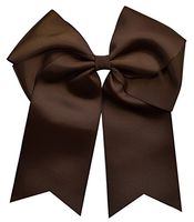 Funny Girl Designs Extra Large Classic Uniform Cheer Bow - Choose Your Color! (Brown)