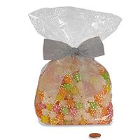 Silver Organza Bow On A Wire 1 1/2" X 4 1/2" | Quantity: 12