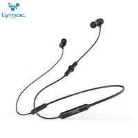 LYMOC Bluetooth Earphone,Stereo Wireless Headphone Neckband Earpiece 48Hr Music Play CSR4.2 and CVC6.0 Noise Cancellation HD Mic Handsfree Waterproof Sport Headset Compatible iOS Android (Red) (Black)