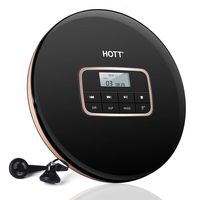 Portable CD Player, HOTT Personal Compact Disc CD Player with Headphones, Anti-Skip/Shockproof Protection Small Music CD Walkman MP3 Players with LCD Display for Adults Students Kids, Gift for Car Use