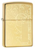Zippo Lighter High Polish Brass Venetian