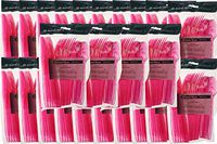 Handi-Ware Premium Plastic Cutlery - 572 Pack - Fork, Knives, Spoons - Fun Colors - Heavy Gauge - Great for Parties, Weddings, Events - by Unity (Hot Pink, 576)