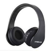 LOBKIN Bluetooth Headphones Over Ear, Stereo Wireless Headset with Microphone, Foldable Wireless and Wired Headphones with TF Card MP3 Mode and FM Radio for iPhone/Samsung/iPad/PC