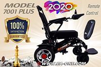 Lightweight Motorized Electric Power Wheelchair Scooter, Remote Control, New 2020 Folding, FDA Approved and Aviation Travel Safe, Heavy Duty, Mobility Motorized Powered Electric Wheelchair (Black)