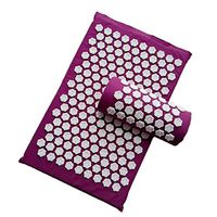 HELLOYOUNG 67cm*42cm Yoga Lotus Spike Acupuncture Mat Acupressure Massage Cushion Mat/Pillow Relieves Stress Other (Wellness & Relaxation) (S Size Lotus spike1)
