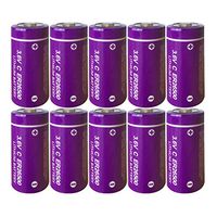 3.6V Lithium/SOCL2 Batteries c Size Model ER26500 d Size Battery Model ER 34615 Count:10Pcs (ER26500)