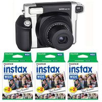 Fujifilm INSTAX 300 Instant Photo Camera Kit with 3 Twin Pack of INSTAX Wide Film (60 images)