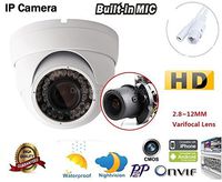 HD 720P VARIFOCAL 2.8-12MM CCTV Camera metal outdoor Dome Security IP Camera Dome CCTV Home Surveillance Camera 36 Leds WITH AUDIO