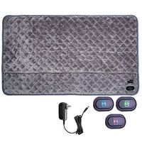 Heating Pads for Back Pain - with 3 Temperature Settings and Auto Shut-Off, Fast Heating Pad for Neck, Shoulder, Elbow and Machine Washable （35.43"x 19.69"） (Gray-1)