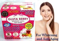 5 Boxes Gluta Berry 200000 mg Drink Punch Reduce Freckles Whitening Skin Fast Collagen, Reduce Premature Aging Dark spot & Scar