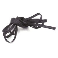 HONJIE 15ft - 1/4 Inch PET Braided Cable Sleeve Cable Management Sleeve Cables Organizer for Wrap and Protect Cables Black-1PCS