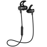 Sagton Wireless Bluetooth V4.1 Stereo Earphone Magnet Sport Headset Handsfree Universal (Black)