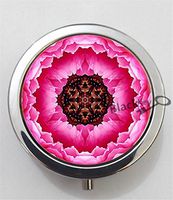 BlackKey Bohemian Pattern 3-Compartment Decorative Pocket Gift Box Case Organizer for Pill, Color 1 -2056