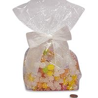 White Organza Bow On A Wire 1 1/2" X 4 1/2" | Quantity: 12