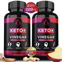 (2 Pack) Keto Diet Pills + Apple Cider Vinegar Capsules + MCT Oil, BHB Supplement Exogenous Ketones - Supports Weight Management, Fat for Energy for Women Men - Best Advanced Keto Max Boost ACV Pills