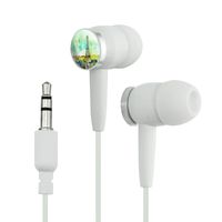 Watercolor Paris Eiffel Tower France Novelty in-Ear Earbud Headphones - White