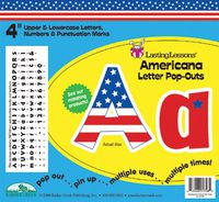 Barker Creek 4 H in Letter Pop-Outs, USA, Set of 255 - LL-1708