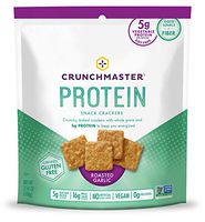 Crunchmaster Protein Snack Crackers, Roasted Garlic