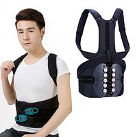 Adjustable Posture Corrector Waist Shoulder Brace Back Support, Back Lumbar Pain Relief Belt for Men Women Kids Back Shoulder Support